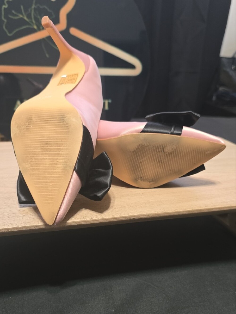 Pink Bow Pointed-Toe Pumps - Picture 5 of 6
